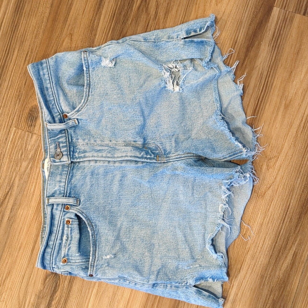 Abercrombie & Fitch Light Blue Jean Shorts
